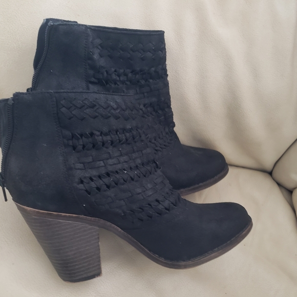 Fergalicious Black Heeled Boots - Picture 3 of 5